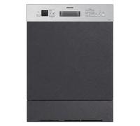 electriQ Semi-Integrated Dishwasher - Stainless Steel Control Panel