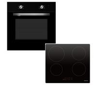 electriQ Single Oven and Induction Hob Pack - Black