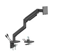 electriQ Single Premium Monitor Arm with USB A/C Ports For Up to x1 49 Screen