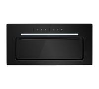 electriqQ 60cm Glass Canopy Cooker Hood with Gesture Controls - Black