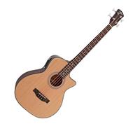 Electro-Acoustic Bass Guitar AB-100NT by Gear4music Natural