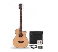 Electro Acoustic Bass Guitar Natural 35W Bass Amp & Accessory Pack