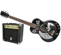 Electro Acoustic Resonator Guitar with 15W Guitar Amplifier
