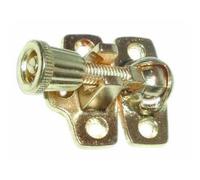 Electro Brass Screw Down Sash Window Fastener- Brighton Style