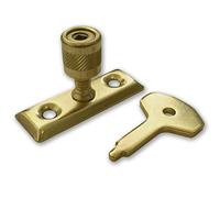 Electro Brass Window Casement Stay Lock