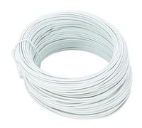 Electro Galvanized Iron Wire 0.9mm 40m PVC Coated Binding Tie Wire Black - Rust, Flexible and Durable, Ideal for Indoor and Outdoor Use (White)