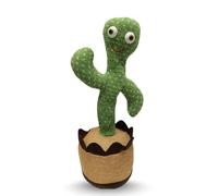 ELECTRO-GSM Talking Cactus Toy - Singing and Voice Recording Plush That Repeats What You Say - Educational Learning Toy for Babies