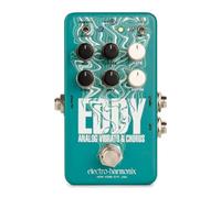 Electro-harmonix Eddy Analog Vibrato/Chorus Guitar Effect, Cyan
