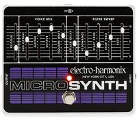 Electro Harmonix Micro Synthesizer Pedal for Electric Guitar, Silver