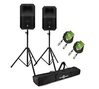 Electro-Voice Eviva 12P Active PA Speaker Bundle with Stands and Cables