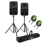 Electro-Voice Eviva 15P Active PA Speaker Bundle with Stands and Cables