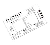 Electrocardiogram 7 Step Ruler Card Professional Interpretation Guid for Heart Health Assessment Ruler