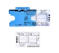 Electrocardiogram 7 Step Ruler Card Tool Suitable for Use by Cardiologists Nurses and Students Accurate Heart Medicals Student Supplies