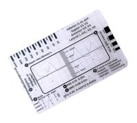 Electrocardiogram 7 steps ruler measuring card evaluation tool electrocardiogram card interpretation guide card