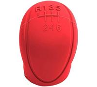 ELECTROCNT Silicone Car Shift Knob for Land Rover Discovery 2013-2017, Cover 6 Gears Anti-Slip Design Shift Knob Collars Auto Shifter Knob Protector(Red)