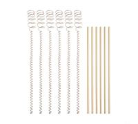 Electroculture Copper Garden Stakes, 12 Inch Plant Support Spikes with Copper Wire for Vegetables, Tomatoes and Vines, Organic Crop Booster Rods, 6 Pack