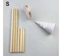 Electroculture Gardening Making Kit with 99% Pure Copper Wire (4.92 ft), Wooden Plant Stakes & Reusable Silicone Winding Jig for P(Small)