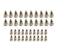 Electrode and Nozzle Replacement Pack 40pcs for P80 Torch Compatible with Common For Air Plasma Cutters CUT 70 to CUT 120 (1.3mm)