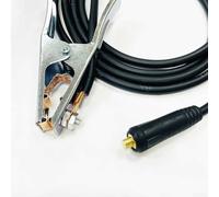 Electrode Holder for Welding Machine | 300A Copper Ground Wire Clamp | Compatible with MIG TIG Plasma Cutter | 2/3/4/5m Welding Cable Options | 10 sq mm Earth Clamp(3 meters)