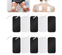 Electrode Pads for TENS Unit, 2"X4" Self-Adhesive Replacement Patches Compatible with Neurotrac, Tenscare, Auvon Machines, Reusable Pads with 2mm Pin for Electrotherapy (10Pcs)