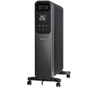 Electrolux Oil Filled Radiator - 2400W Heating Power, Adjustable Thermostat, Portable Design, Grey HEA2014ELGRY