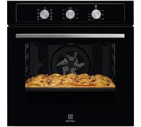 Electrolux Multifunctional built-in oven EOH2H04K Series 300, 60 cm, 72 l, Class Pizza and grill function ventilated, AquaClean, XL compartment InfiSpace, black glass, EOH2H04K, 590 x 560 x 550 mm
