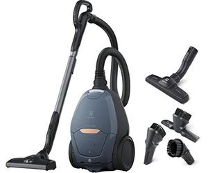 Electrolux Pure D8, Remote Controls, Vacuum Cleaner with Bag, Ultra Quiet, 57dB, Intelligent Automatic Power, Handle with Controls and LED Display, PD82-8DB, Denim Blue