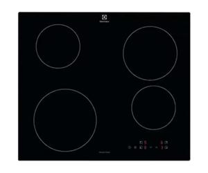 Electrolux Series 300 Induction Hob 4 Burners Built-in, EIB60424CK, SliderTouch Controls, 60 cm, 590 x 520 mm, Black