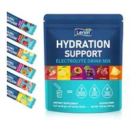 Electrolyte Drink Mix for Rapid Hydration, 7 Essential Electrolytes with 5 Vitamins, Zero Sugar Hydration Powder, Vegan, 24 Sachets, 6 Fruit Flavours