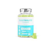 Electrolyte Gummies, Hydration+ Support, Lemon & Lime Flavour, Vegan Electrolyte Supplement with Sodium Potassium Magnesium & Calcium, 60 Gummies