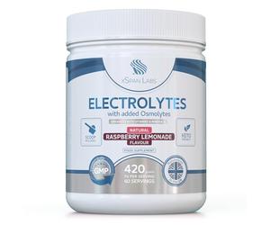 Electrolyte Powder - Natural Raspberry Lemonade, 60 Servings - Sugar-Free Hydration Powder with Magnesium, Potassium & Sodium - Keto, Vegan & Organic Electrolytes - UK Made
