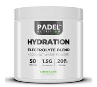 Electrolyte Supplement for Padel Tennis - 50 Servings | Hydration Electrolyte Blend with Coconut Water | Rapid Rehydration, Cramp Prevention & Endurance Support by Padel Nutrition (Lemon & Lime)