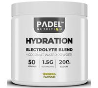 Electrolyte Supplement for Padel Tennis - 50 Servings | Hydration Electrolyte Blend with Coconut Water | Rapid Rehydration, Cramp Prevention & Endurance Support by Padel Nutrition (Tropical)