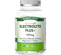 Nature's Truth Electrolyte Tablets | Complex with Potassium, Chloride, Calcium, Magnesium and Sodium | Powder Alternative | 60 Tablets | Vegan