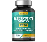 Electrolyte Tablets 930mg | 180 Vegan Tablets | Ready to Drink Powder & Sachet Alternative | Sugar Free Complex with Potassium, Chloride, Calcium, Magnesium & Sodium | by Horbaach