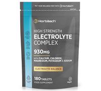 Electrolyte Tablets Sugar Free 930mg | 180 Vegan Tablets | Ready to Drink Powder & Sachet Alternative | Sugar Free Complex with Potassium, Chloride, Calcium, Magnesium & Sodium | by Horbaach