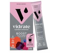 Electrolytes Powder - Hydration Sachets Packed with Vitamins - Zero Sugar Rehydration Sachet No Artificial Sweeteners & Preservatives by ViDrate - Boost Mixed Berry Large Pack, 20 Electrolytes Sachets