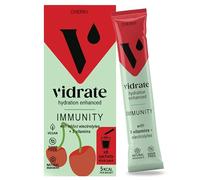 Electrolytes Powder - Hydration Sachets Packed with Vitamins - Zero Sugar Rehydration Sachet with No Artificial Sweeteners & Preservatives by ViDrate - Cherry, 8 Electrolytes Sachets