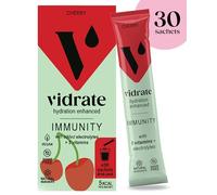 Electrolytes Powder - Hydration Sachets Packed with Vitamins - Zero Sugar Rehydration Sachet with No Artificial Sweeteners & Preservatives by ViDrate - Cherry, 30 Electrolytes Sachets