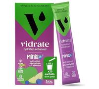 Electrolytes Powder Minis - Hydration Sachets with Vitamins & Electrolytes For Kids - Zero Sugar Hydration Powder No Artificial Sweeteners & Preservatives by ViDrate - Apple & Blackcurrant, 20 Sachets