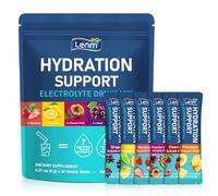 Electrolytes Powder Packets, 24 Sticks Sugar Free Hydration Drink Mix, 6 Fruit Flavours with 7 Essential Electrolytes & 5 Vitamins, Rapid Rehydration Sachets for Sports, Travel & Daily Use