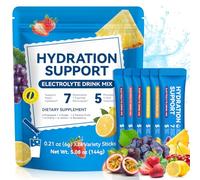 Electrolytes Powder Packets, Hydration Powder Drink Mix - 7 Essential Electrolytes, 5 Vitamins for Hydration & Nutrients Replenishment, Energy Recovery, Sugar Free - 24 Packets/6 Flavors