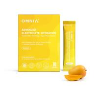 Electrolytes Powder Sachets | Mango Flavour, 10 Sachets | Plant-Based Hydration Drink Sachets | Zero Sugar, Vegan Electrolyte Powder with Vitamins & Minerals | Made in UK | Omnia
