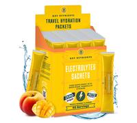 Electrolytes Sachets - Multivitamin & Minerals Electrolytes Powder 40 Servings of Tropical Peach Mango Hydration Sachets