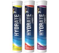 Electrolytes Tablets x60 - Rehydration Energy Drink with Electrolyte Minerals Potassium, Magnesium, Sodium Hydration Salts and Vitamins (60 Tablets, 3 tubs) Fizzy & Refreshing, Multi Flavour Pack