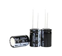 Electrolytic Capacitor 10PCS Original Aluminum electrolytic Capacitor 2200UF 16V 25V 35V 50V 63V 80V Plug-in Multi Specification 2200UF 18 * 35 16 * 25MM Electronic devices (Size : 80V2200UF 18X35MM