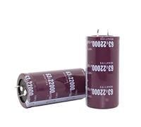 Electrolytic Capacitor 1pcs 63V 22000UF 22000UF 63V High Frequency Electrolytic Capacitors Volume: 35X50MM 35X60MM Electronic devices