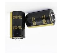 Electrolytic Capacitor 1pcs High Frequency Low ESR 2PCS-20PCS 50V 10000UF 50V 50V10000UF electrolytic Capacitor 30 * 50MM Electronic devices (Size : 12PCS)