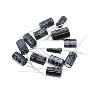 Electrolytic Capacitor 6.3V 16V 25V 35V 50V 63V 200V 400V 450V 10UF 22UF 47UF 100UF 220UF 330UF 470UF 1000UF 0.1UF 0.22UF AUOQKQUT(25V100UF 50PCS)