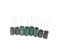 Electrolytic Capacitor Kit 120PCS/125PCS, 25 Values/13 Values, 1uF-2200uF, DIY Electronic Capacitor Assortment Set 16V 25V 50V BIANMTSW(125PCS - 25Values)